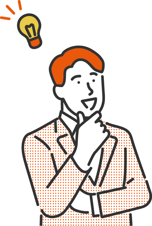解決の糸口を見つけた経営者のイラスト